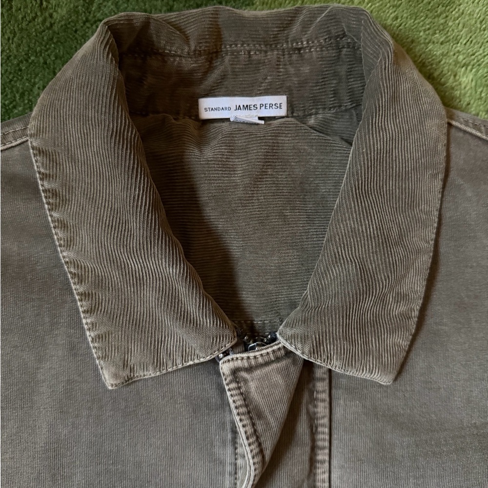James Perse Men's Jacket in Olive Brown - Picture 2 of 2